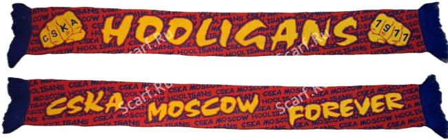 Шарф ЦСКА хулиганка с кулаками на сайте Scarf.Ru